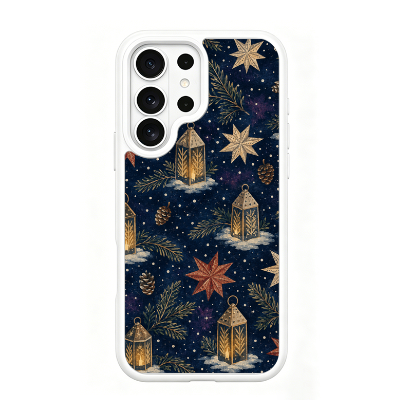 Lantern Snowfield White phone case for Samsung S26 Ultra