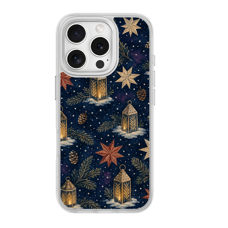 Lantern Snowfield White phone case for iPhone 16 Plus
