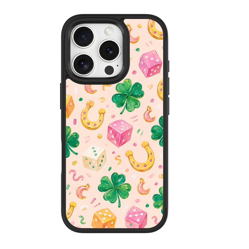 Lucky Trinkets Black phone case for iPhone 15 Plus