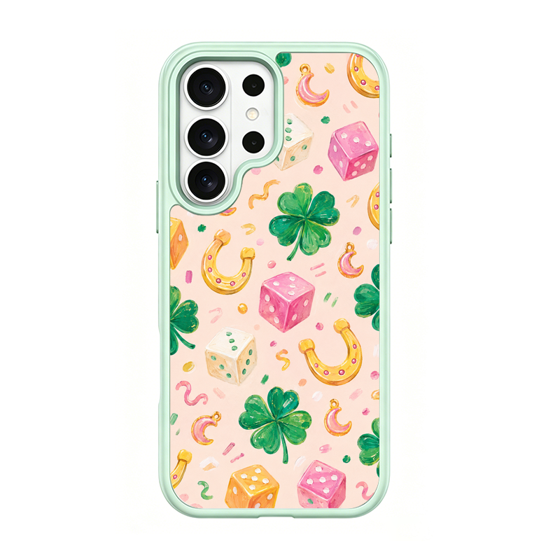 Lucky Trinkets Green phone case for Samsung S26 Ultra