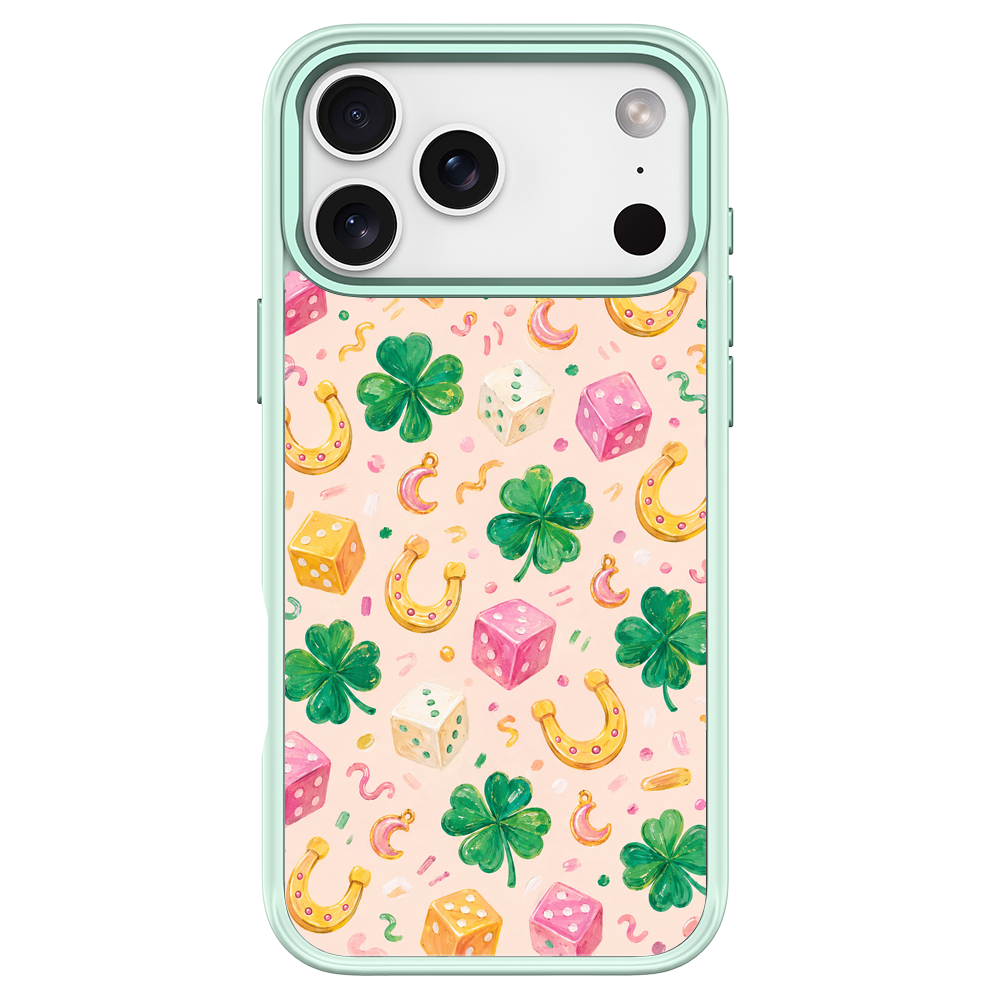 Lucky Trinkets Green phone case for iPhone 18 Pro Max