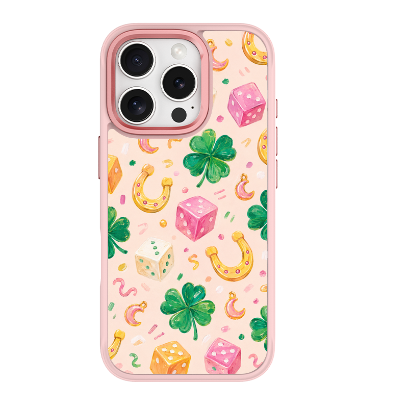Lucky Trinkets Pink phone case for iPhone 16 Pro Max