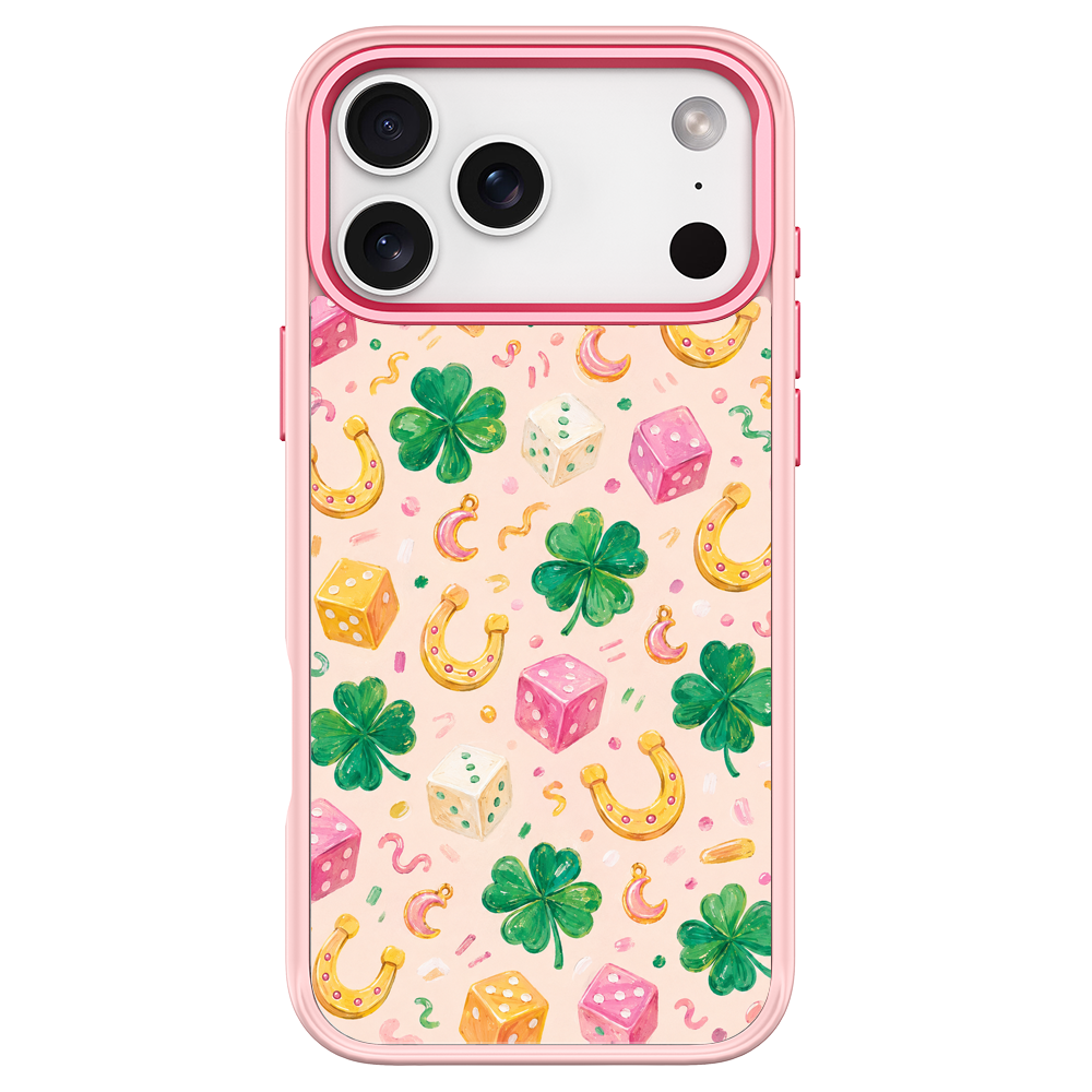 Lucky Trinkets Pink phone case for iPhone 18 Pro