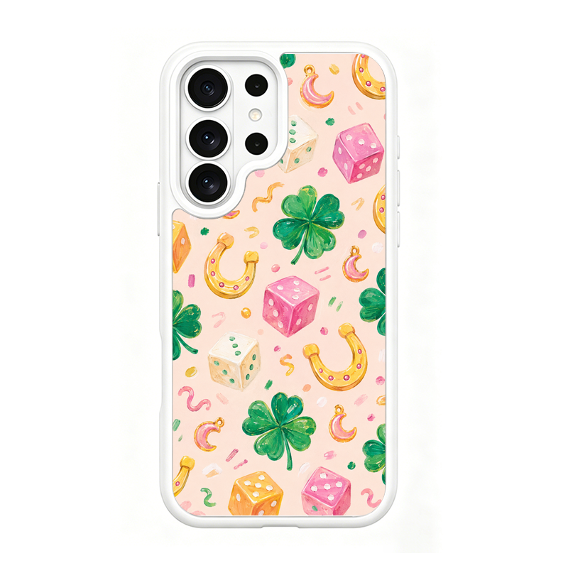 Lucky Trinkets White phone case for Samsung S26 Ultra