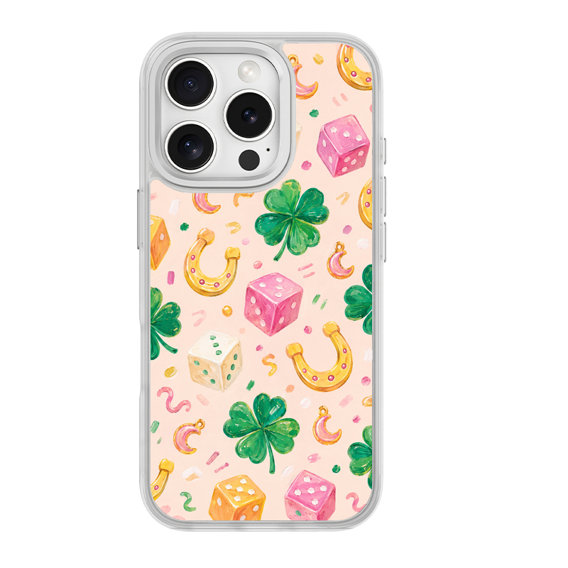 Lucky Trinkets White phone case for iPhone 15 Pro Max