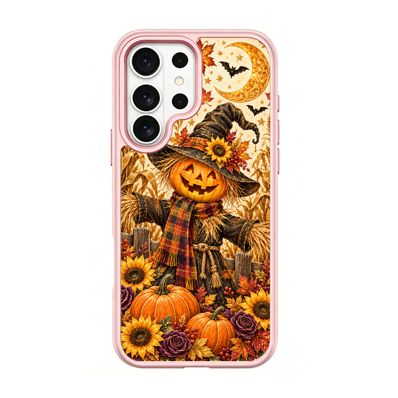 Moon Scarecrow Pumpkin Pink phone case for Samsung S25 Ultra