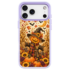 Moon Scarecrow Pumpkin Purple phone case for iPhone 17 Pro Max