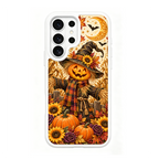 Moon Scarecrow Pumpkin White phone case for Samsung S25 Ultra