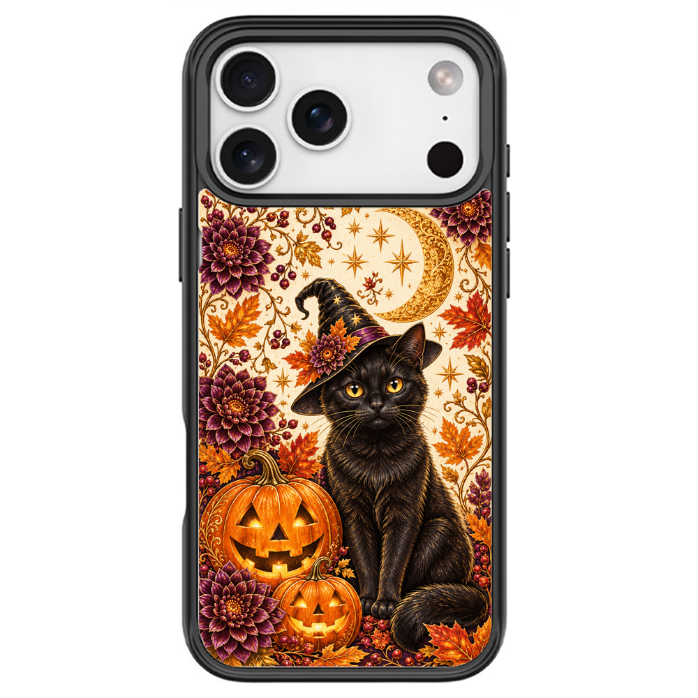 Moon Witch Black Cat Black phone case for iPhone 17 Pro