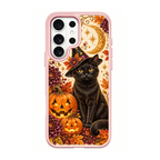 Moon Witch Black Cat Pink phone case for Samsung S26 Ultra
