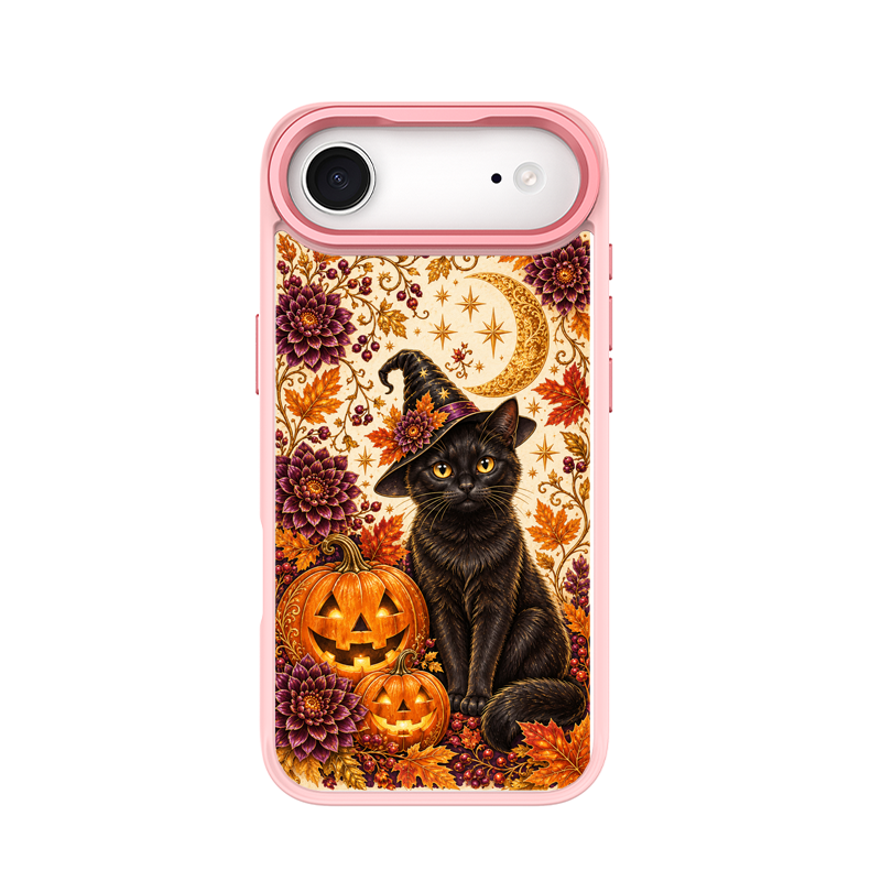 Moon Witch Black Cat Pink phone case for iPhone 17 Air