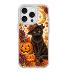 Moon Witch Black Cat White phone case for iPhone 16 Pro