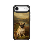 Noble Pug Portrait Black phone case for iPhone 17 Air