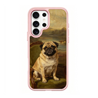 Noble Pug Portrait Pink phone case for Samsung S26 Ultra