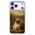 Noble Pug Portrait Purple phone case for iPhone 17 Pro Max