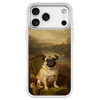 Noble Pug Portrait White phone case for iPhone 18 Pro