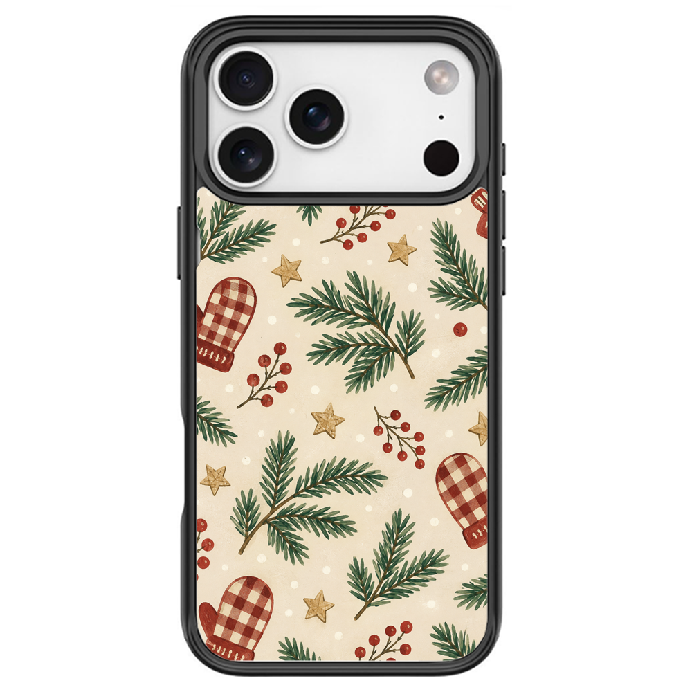 Nordic Sprig Black phone case for iPhone 17