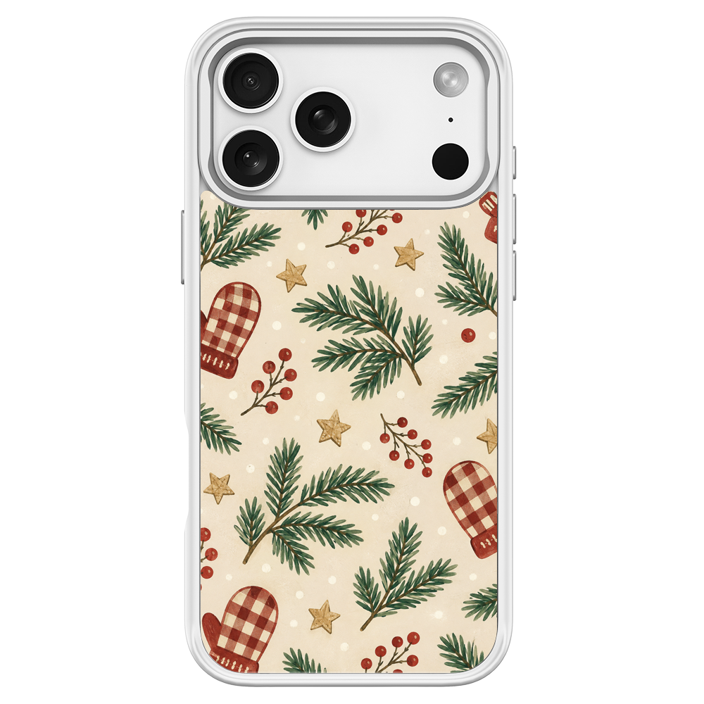 Nordic Sprig White phone case for iPhone 17 Pro