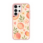 Peach Patchwork Pink phone case for Samsung S25 Ultra