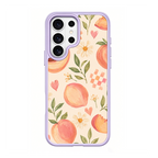 Peach Patchwork Purple phone case for Samsung S26 Ultra