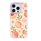 Peach Patchwork Purple phone case for iPhone 16 Plus