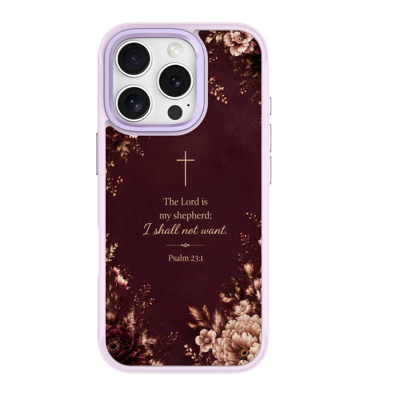 Psalm 23 1 Purple phone case for iPhone 15 Pro Max