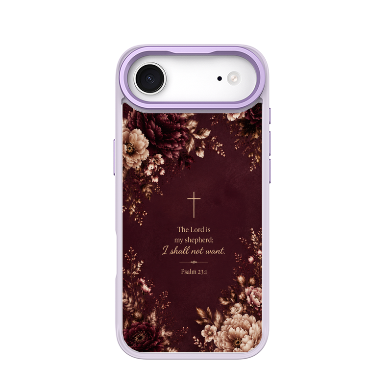 Psalm 23 1 Purple phone case for iPhone 17 Air