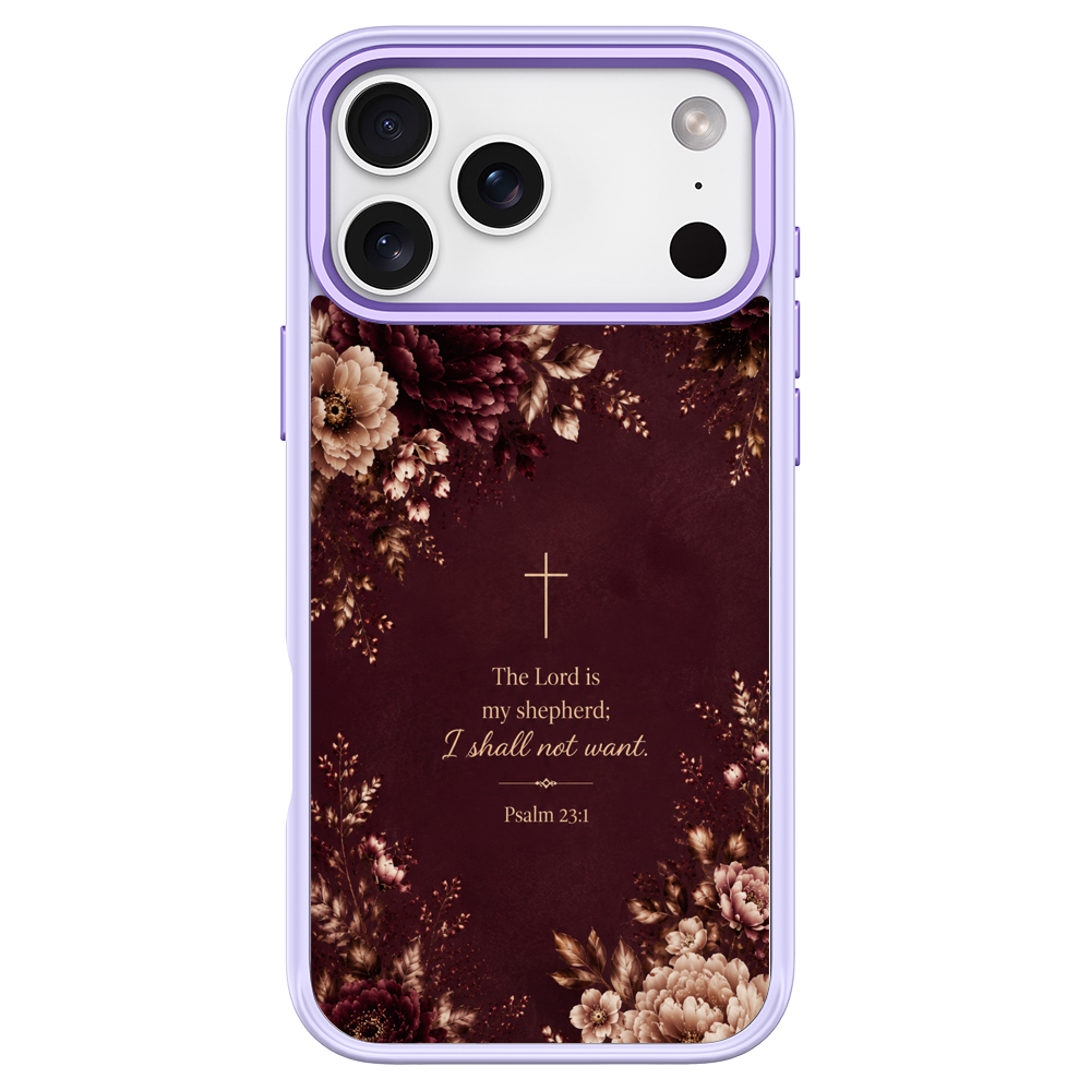 Psalm 23 1 Purple phone case for iPhone 18 Pro Max