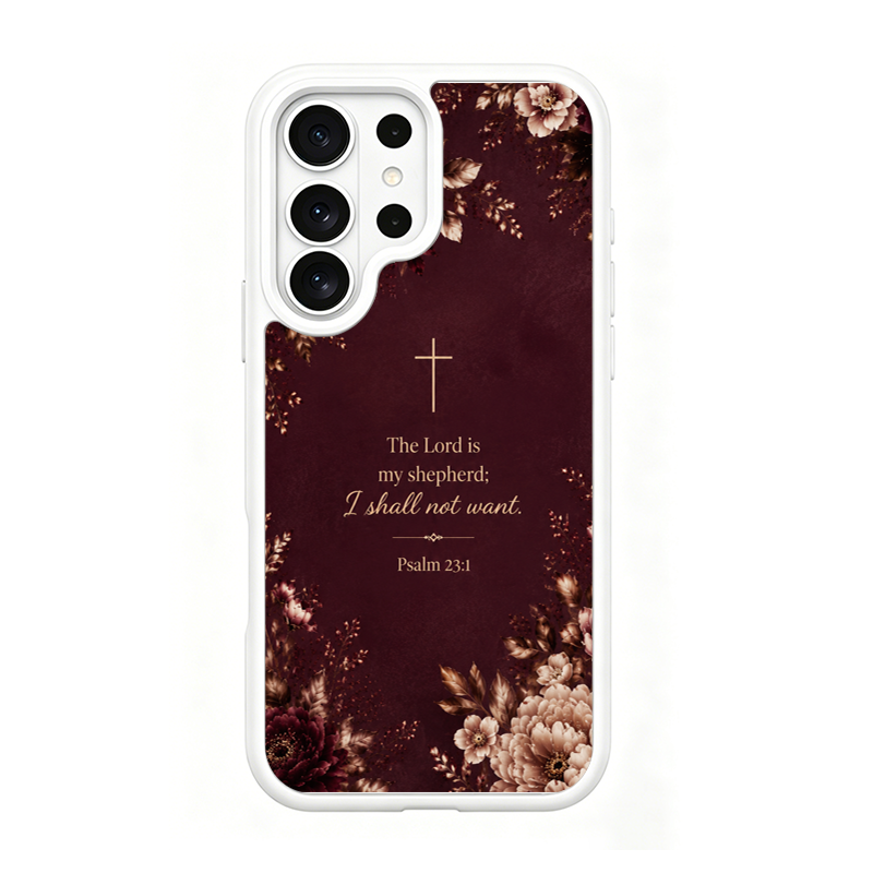 Psalm 23 1 White phone case for Samsung S26 Ultra