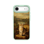 Regal Tabby Cat Portrait Green phone case for iPhone 17 Air