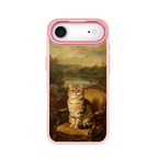 Regal Tabby Cat Portrait Pink phone case for iPhone 17 Air