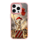 Revolution Pup, dog Uprising Pink phone case for iPhone 16 Pro