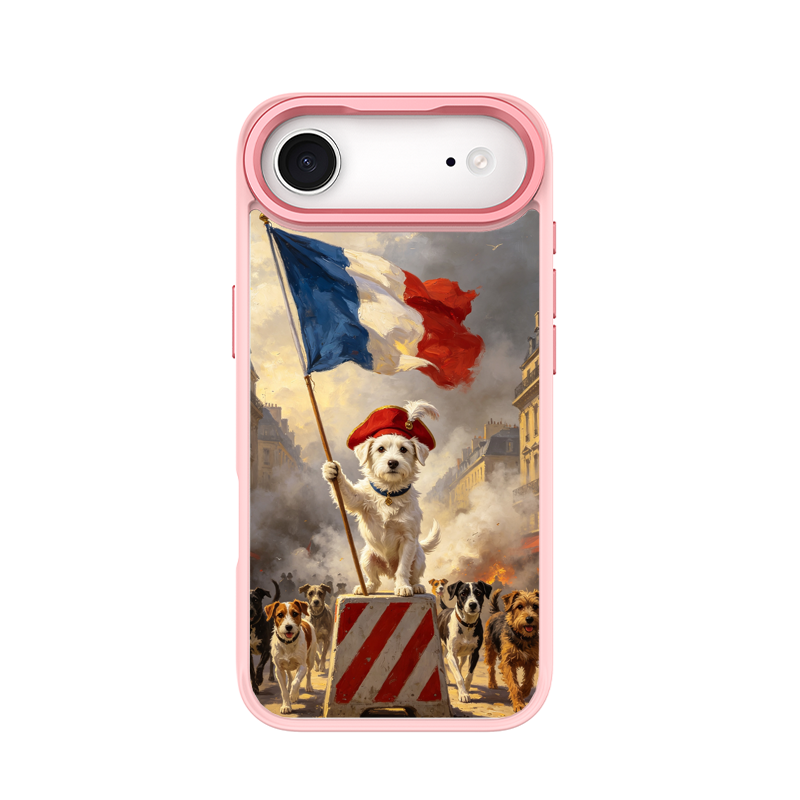Revolution Pup, dog Uprising Pink phone case for iPhone 17 Air