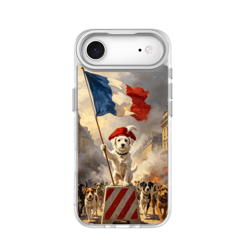 Revolution Pup, dog Uprising White phone case for iPhone 17 Air
