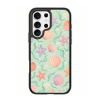 Seashell Social Black phone case for Samsung S25 Ultra
