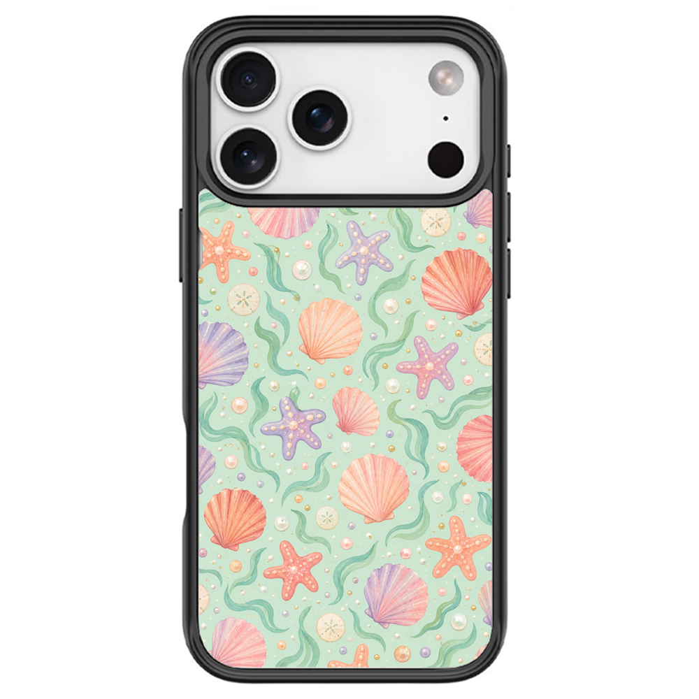 Seashell Social Black phone case for iPhone 18 Pro
