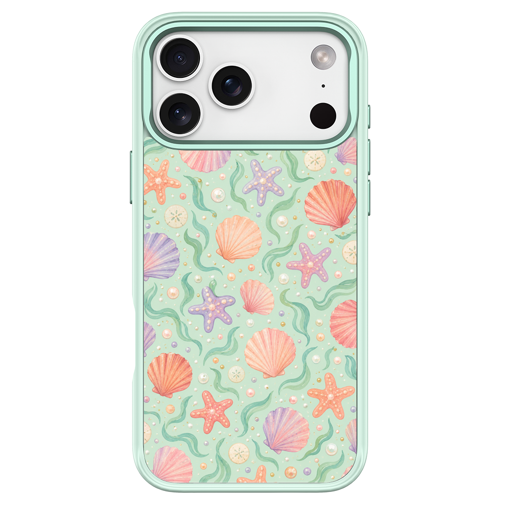 Seashell Social Green phone case for iPhone 17