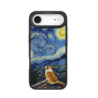 Starry Night Corgi Black phone case for iPhone 17 Air