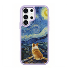 Starry Night Corgi Purple phone case for Samsung S26 Ultra