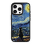 Starry Night Tuxedo Cat Black phone case for iPhone 15