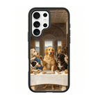 The Last Supper Dogs Black phone case for Samsung S25 Ultra