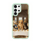 The Last Supper Dogs Green phone case for Samsung S26 Ultra