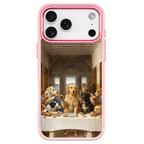 The Last Supper Dogs Pink phone case for iPhone 18 Pro Max