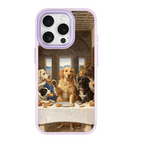 The Last Supper Dogs Purple phone case for iPhone 16 Plus