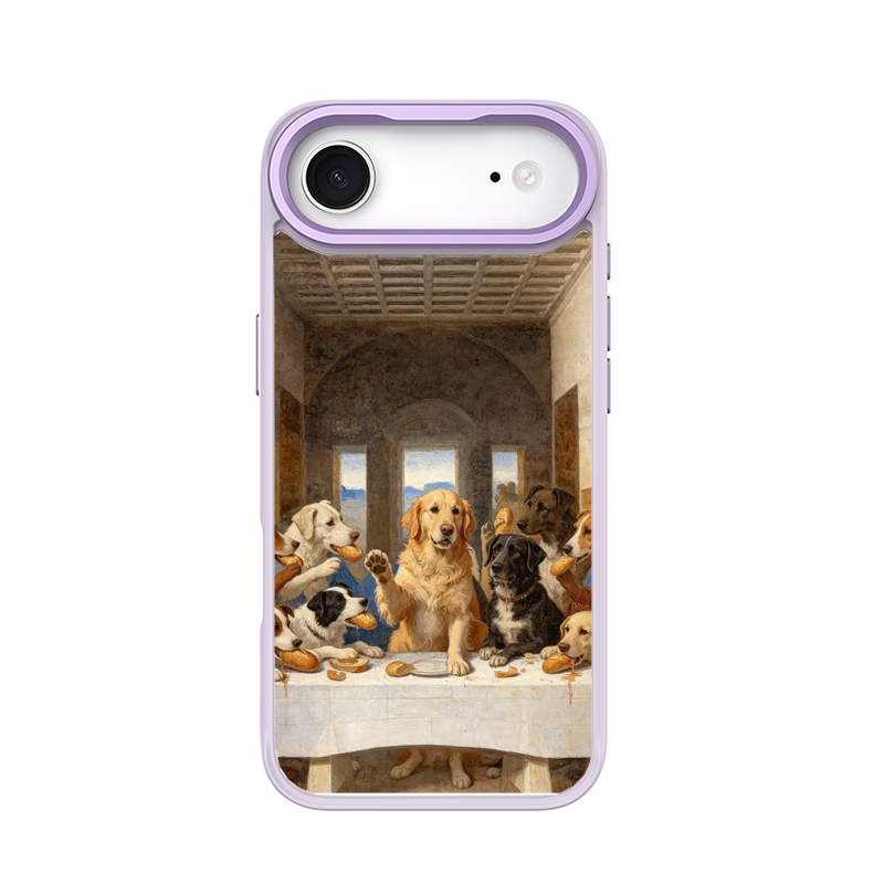 The Last Supper Dogs Purple phone case for iPhone 17 Air