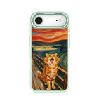 The Scream Cat Green phone case for iPhone 17 Air