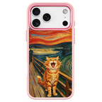The Scream Cat Pink phone case for iPhone 18 Pro