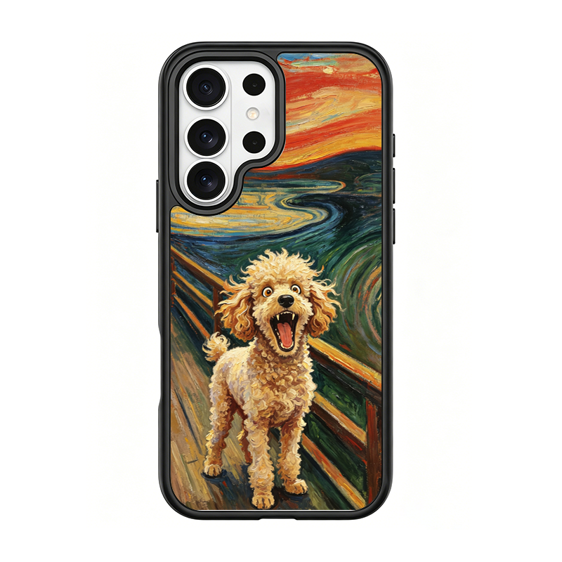 The Scream Poodle Black phone case for Samsung S25 Ultra