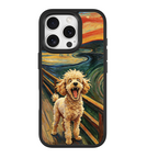 The Scream Poodle Black phone case for iPhone 16 Pro Max