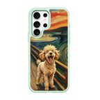 The Scream Poodle Green phone case for Samsung S26 Ultra